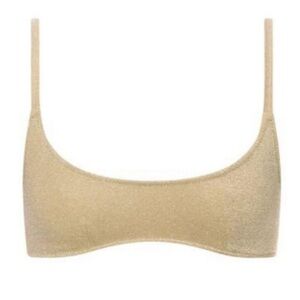 New Triangl Bikini Top Kate Gold Sparkle